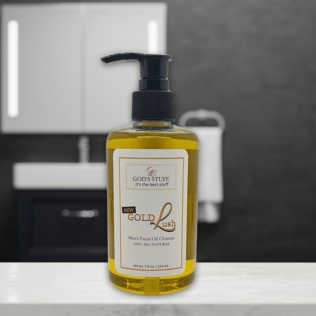 FOR HIM - GOLD LUSH ALL NATURAL MEN'S FACIAL OIL CLEANSER