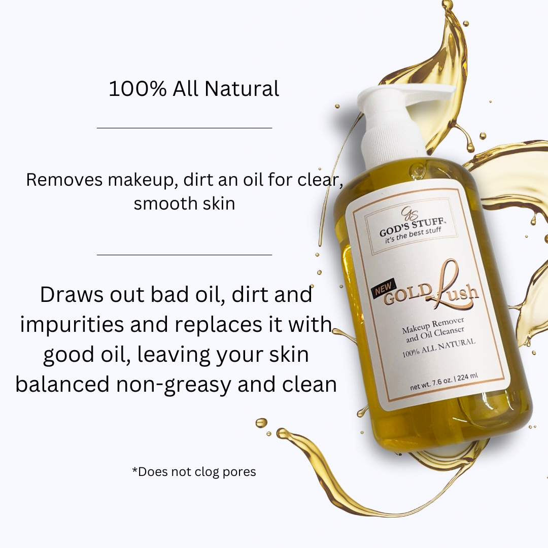 FOR HER - GOLD LUSH ALL NATURAL MAKEUP REMOVER & FACIAL OIL CLEANSER