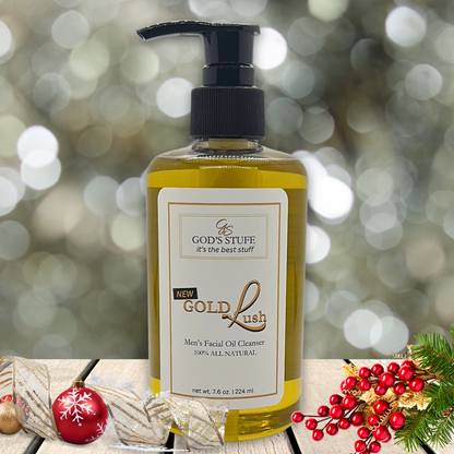 FOR HIM - GOLD LUSH ALL NATURAL MEN'S FACIAL OIL CLEANSER